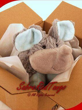 VGUC Pillow Pets Pee-Wees Plush Stuffed Animal Nutty Elephant